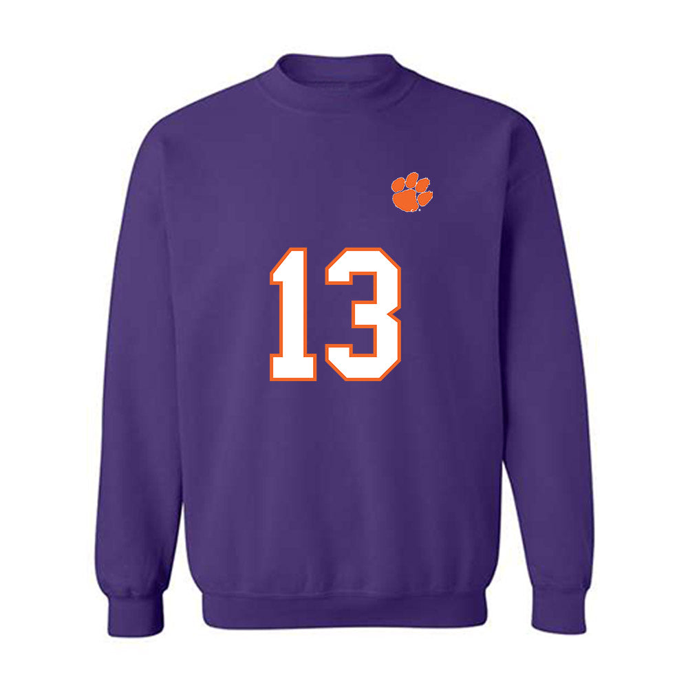 Clemson - NCAA Football : Parker Fulghum - Replica Shersey Crewneck Sweatshirt-0