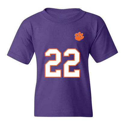 Clemson - NCAA Football : Dee Crayton - Replica Shersey Youth T-Shirt-0