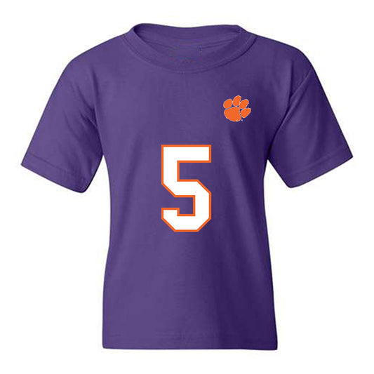 Clemson - NCAA Football : Brock Bradley - Replica Shersey Youth T-Shirt-0