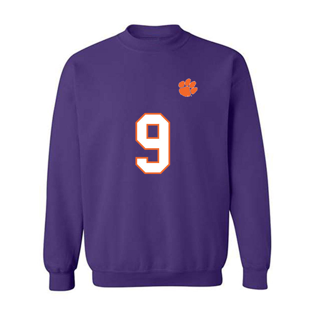 Clemson - NCAA Football : Drew Woodaz - Replica Shersey Crewneck Sweatshirt-0