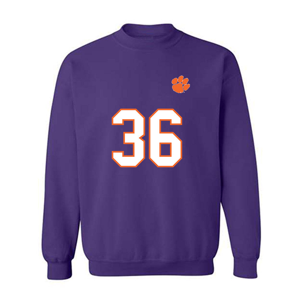 Clemson - NCAA Football : Peter Nearn - Replica Shersey Crewneck Sweatshirt-0