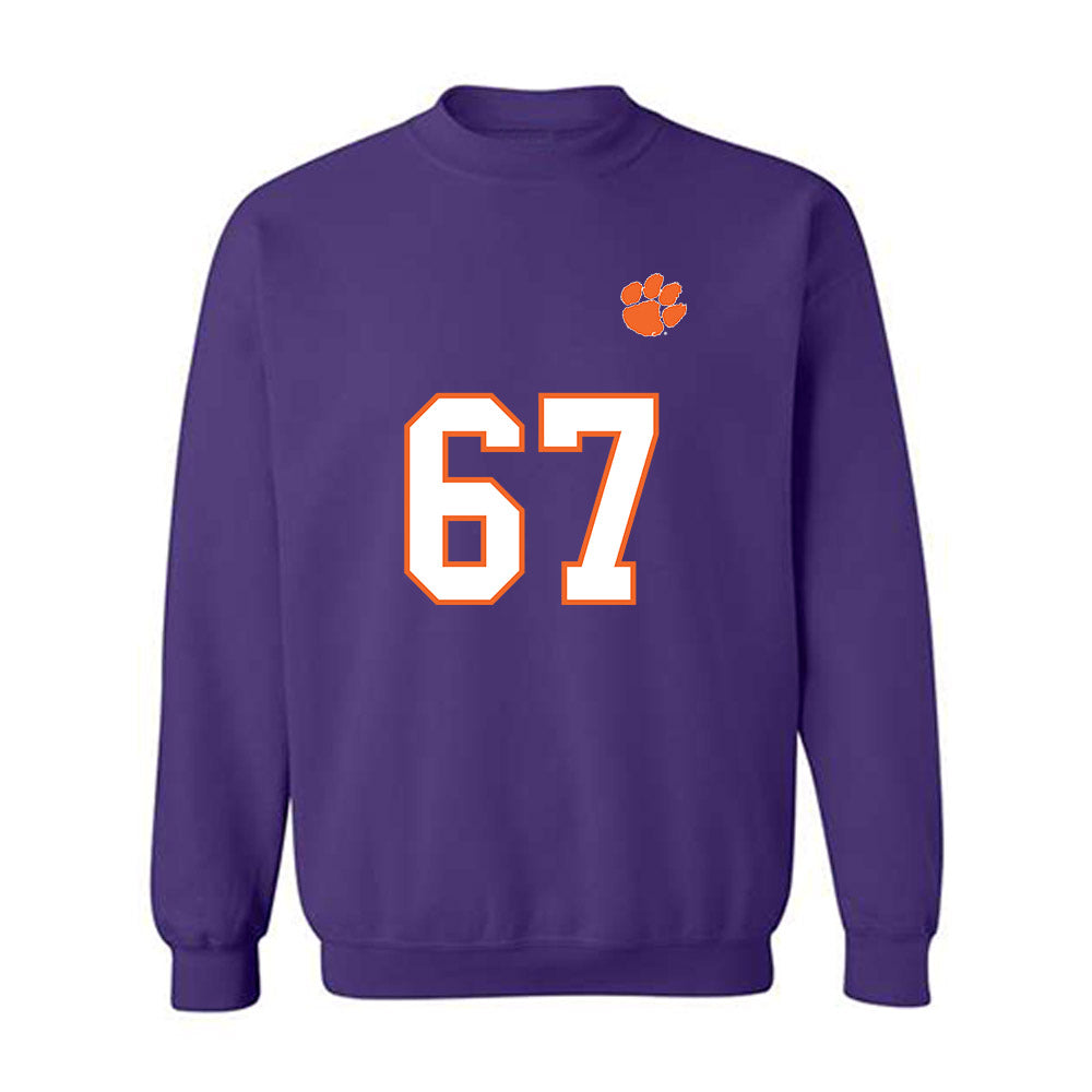 Clemson - NCAA Football : Nathan Brooks - Replica Shersey Crewneck Sweatshirt-0