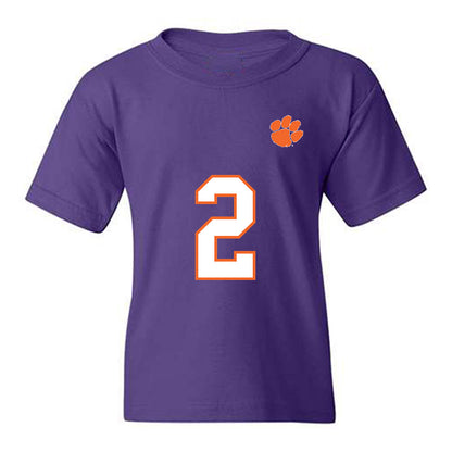 Clemson - NCAA Football : Cade Klubnik - Replica Shersey Youth T-Shirt-0