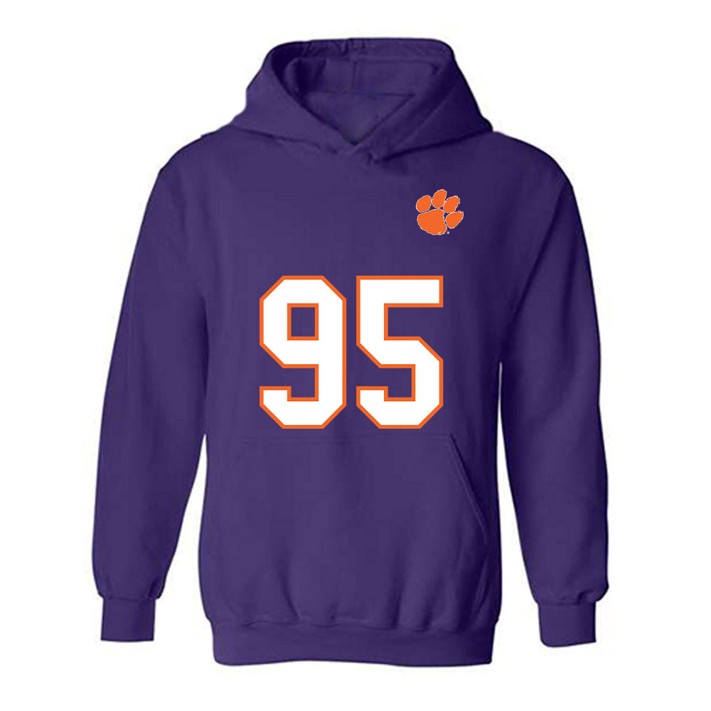 Clemson - NCAA Football : Amare Adams - Replica Shersey Hooded Sweatshirt-0