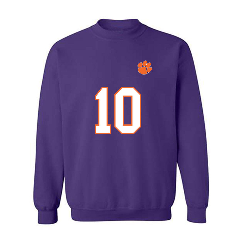 Clemson - NCAA Football : juju preston - Replica Shersey Crewneck Sweatshirt-0