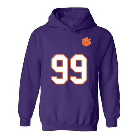 Clemson - NCAA Football : Ari Watford - Replica Shersey Hooded Sweatshirt-0