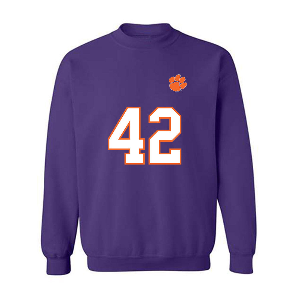 Clemson - NCAA Football : Hevin Brown-Shuler - Replica Shersey Crewneck Sweatshirt-0