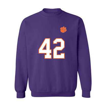 Clemson - NCAA Football : Hevin Brown-Shuler - Replica Shersey Crewneck Sweatshirt-0