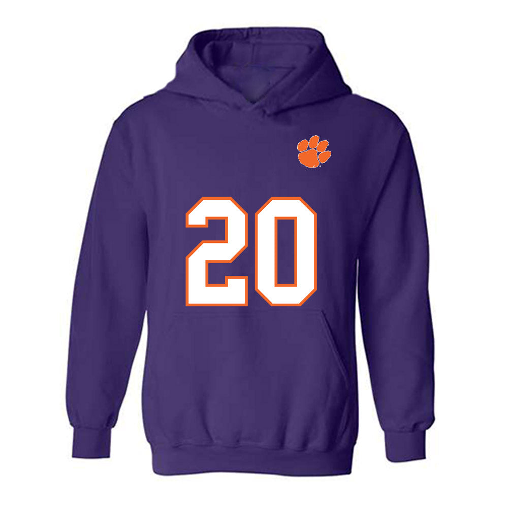 Clemson - NCAA Football : Jakarrion Kenan - Replica Shersey Hooded Sweatshirt-0