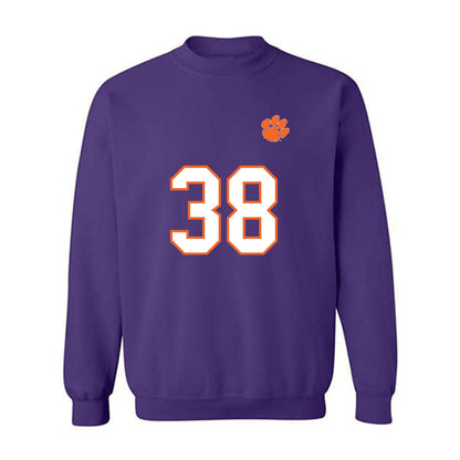 Clemson - NCAA Football : Dominic Staten - Replica Shersey Crewneck Sweatshirt-0