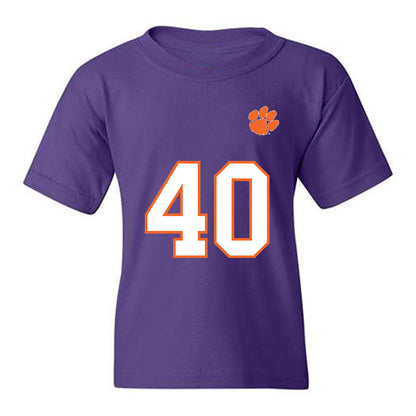 Clemson - NCAA Football : Brodey Conn - Replica Shersey Youth T-Shirt-0