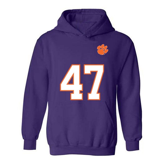 Clemson - NCAA Football : Sammy Brown - Replica Shersey Hooded Sweatshirt