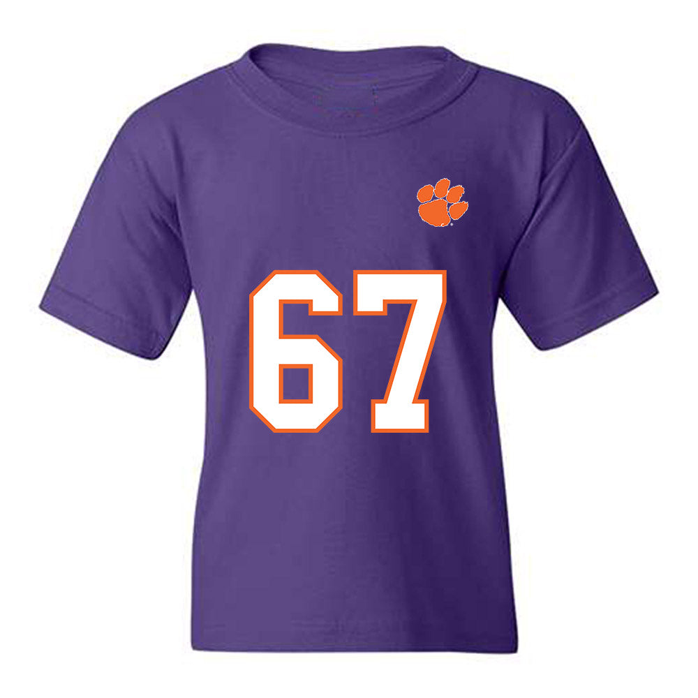 Clemson - NCAA Football : Nathan Brooks - Replica Shersey Youth T-Shirt-0