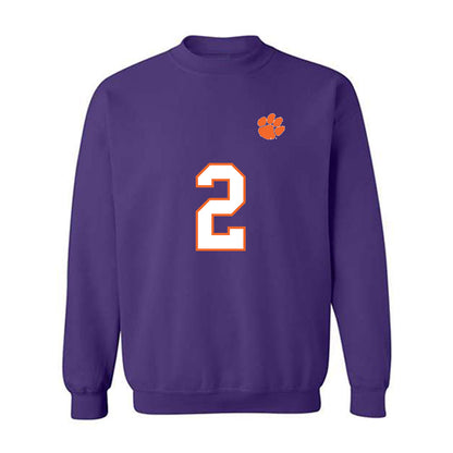 Clemson - NCAA Football : Cade Klubnik - Replica Shersey Crewneck Sweatshirt-0