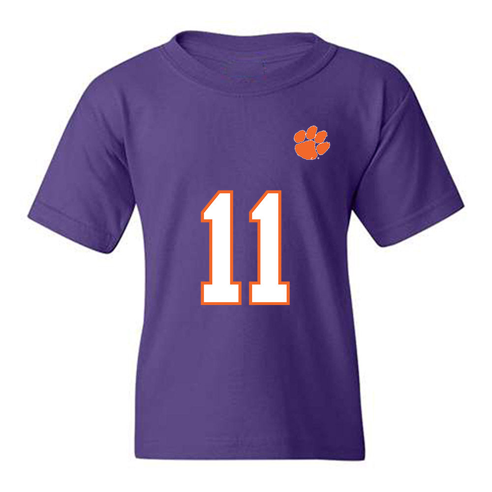 Clemson - NCAA Football : Peter Woods - Replica Shersey Youth T-Shirt-0