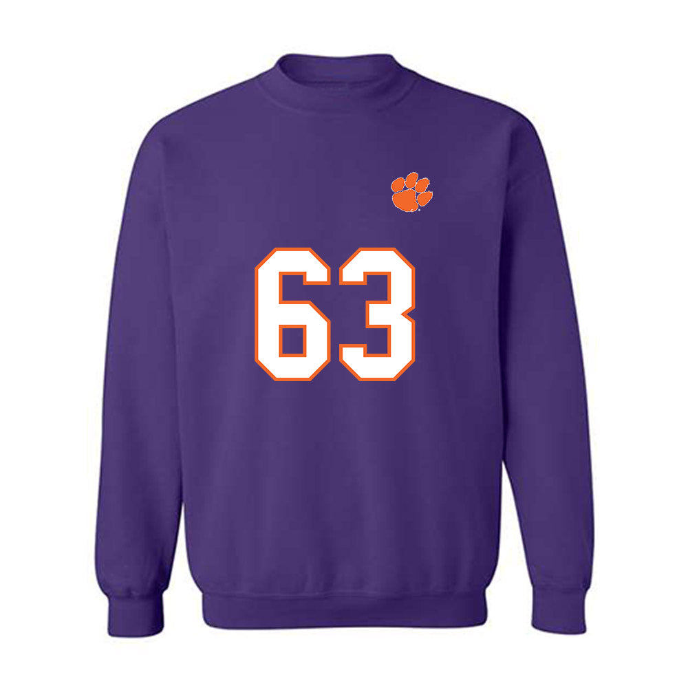 Clemson - NCAA Football : Dominic Cardone - Replica Shersey Crewneck Sweatshirt