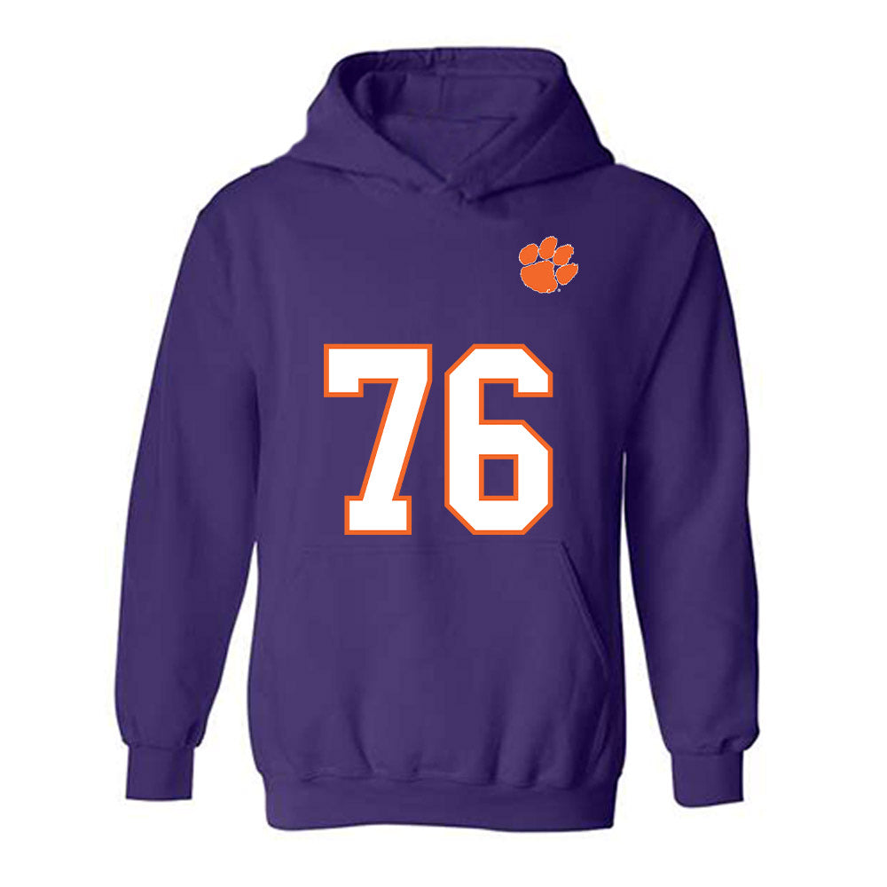 Clemson - NCAA Football : Mason Wade - Replica Shersey Hooded Sweatshirt