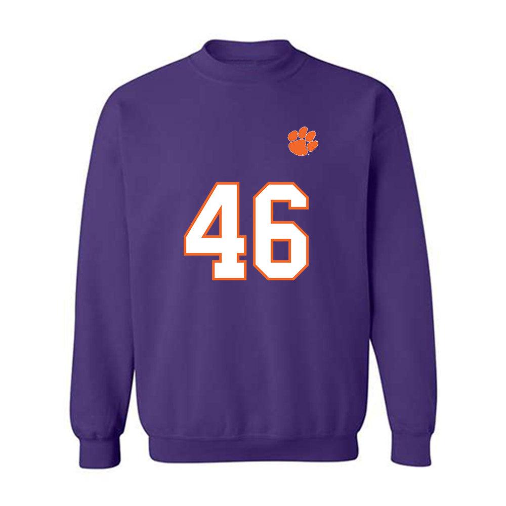 Clemson - NCAA Football : Philippe Kabasele - Replica Shersey Crewneck Sweatshirt