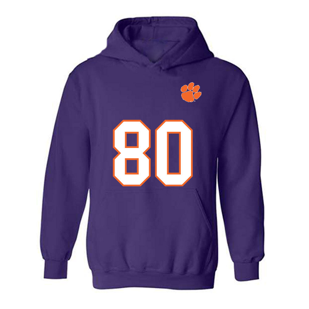 Clemson - NCAA Football : Luke Stubbs - Replica Shersey Hooded Sweatshirt-0