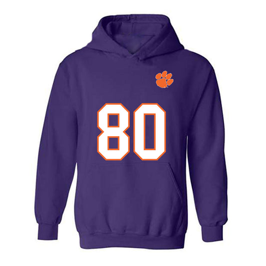 Clemson - NCAA Football : Luke Stubbs - Replica Shersey Hooded Sweatshirt-0