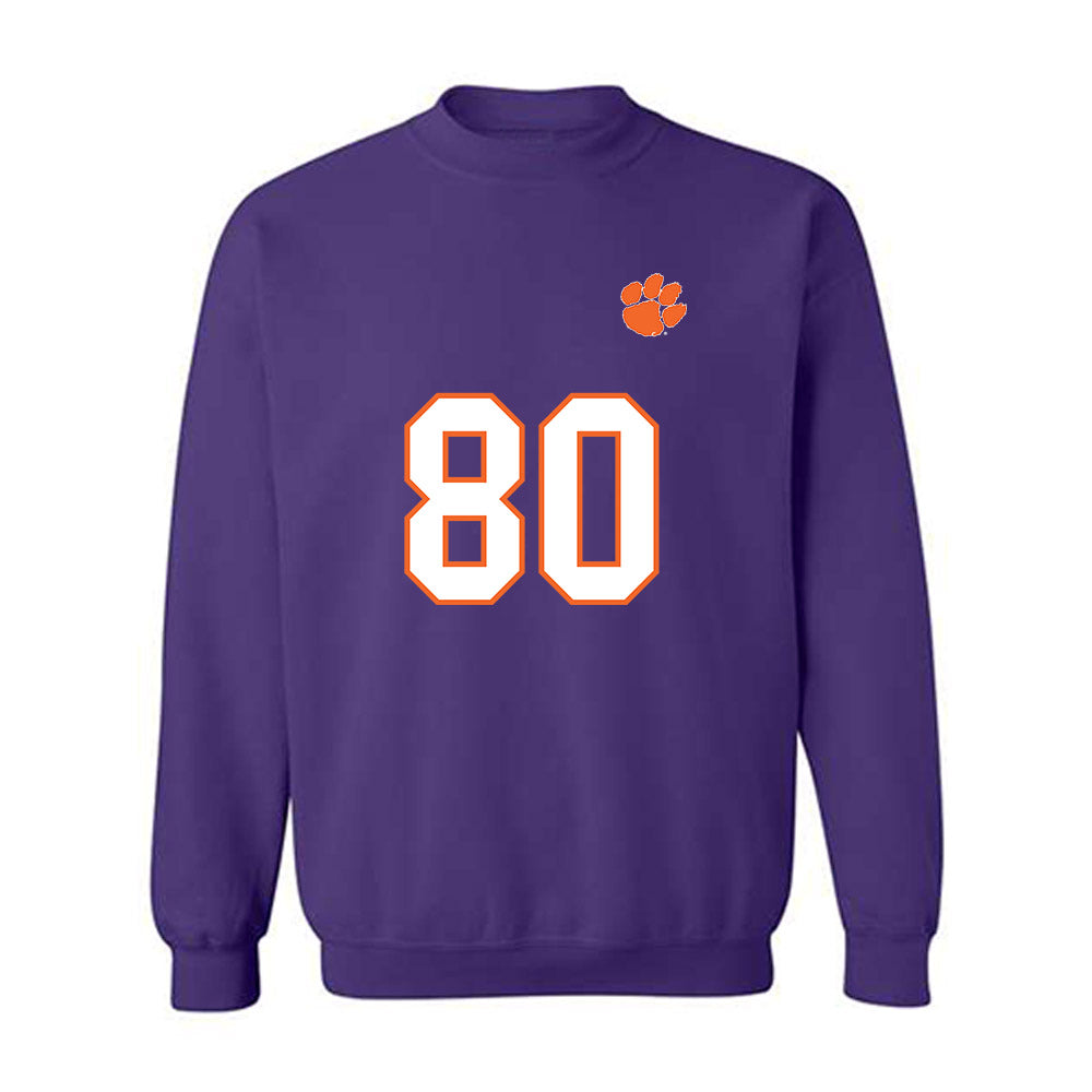 Clemson - NCAA Football : Luke Stubbs - Replica Shersey Crewneck Sweatshirt-0