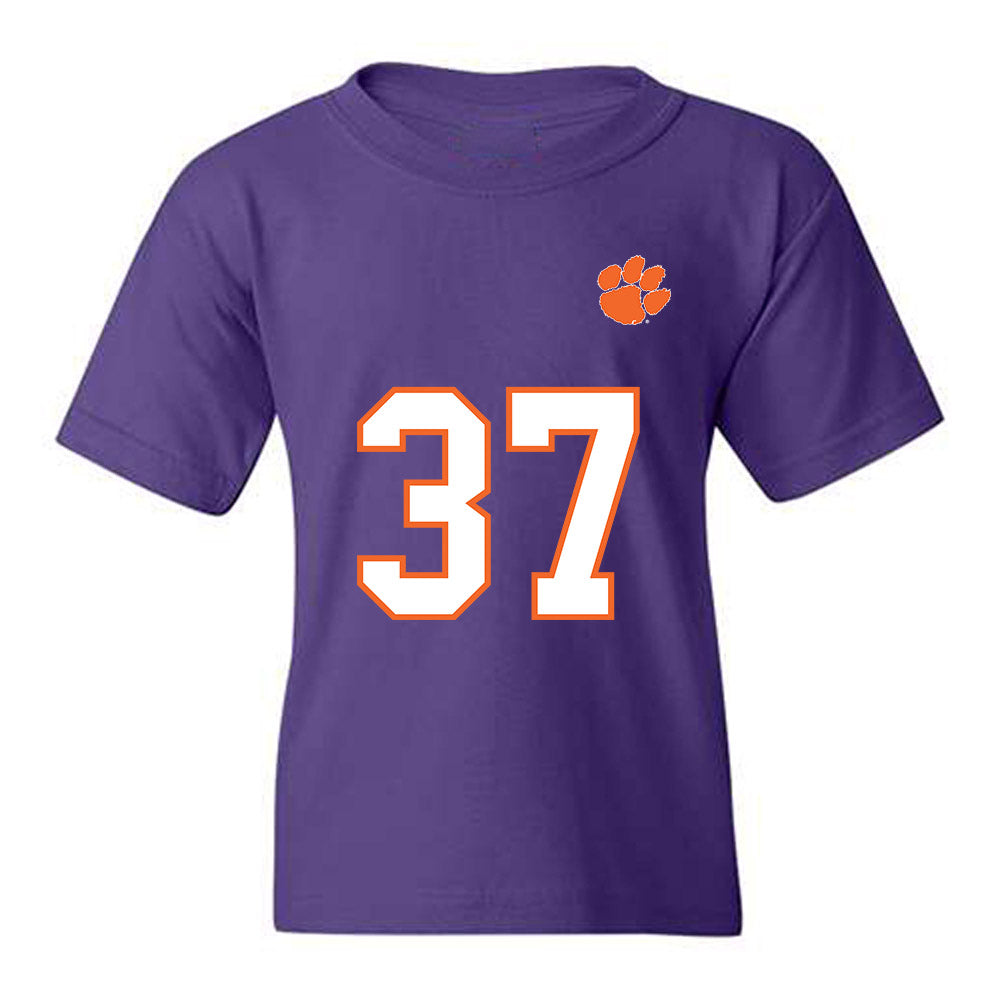 Clemson - NCAA Football : Logan Anderson - Replica Shersey Youth T-Shirt-0