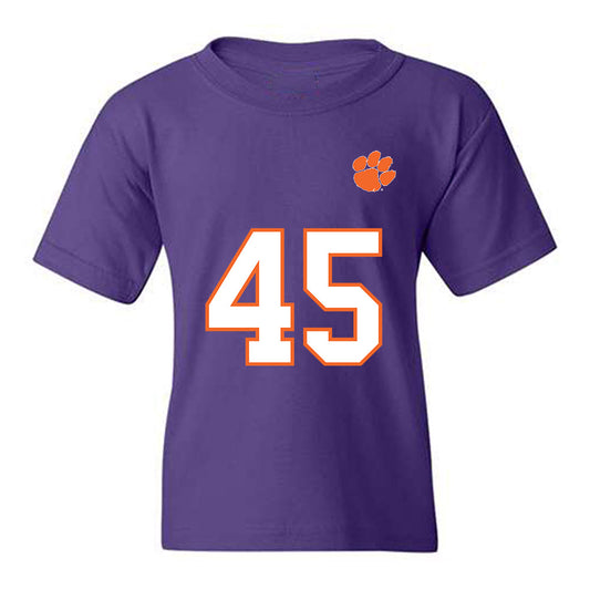 Clemson - NCAA Football : Vic Burley - Replica Shersey Youth T-Shirt-0