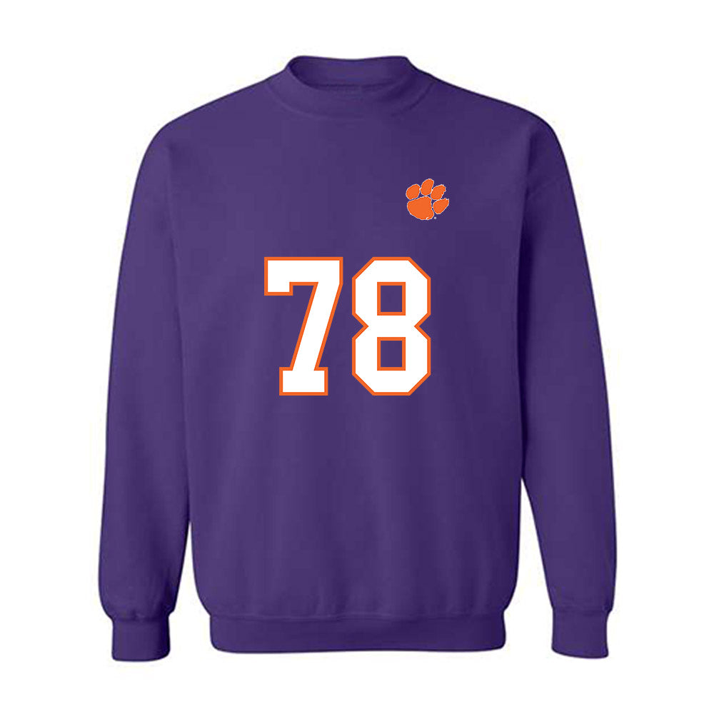 Clemson - NCAA Football : Blake Miller - Replica Shersey Crewneck Sweatshirt-0