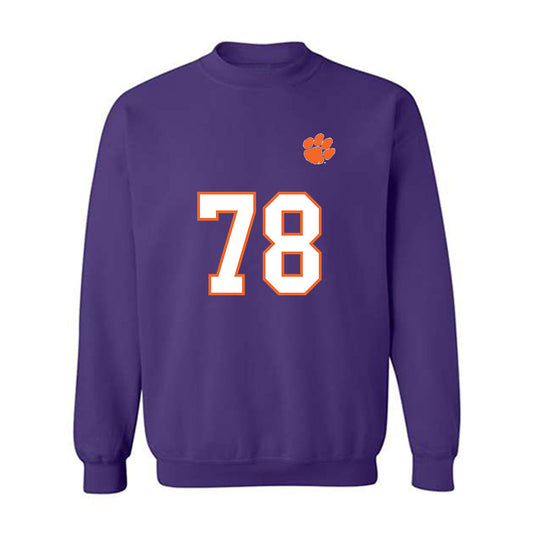 Clemson - NCAA Football : Blake Miller - Replica Shersey Crewneck Sweatshirt-0