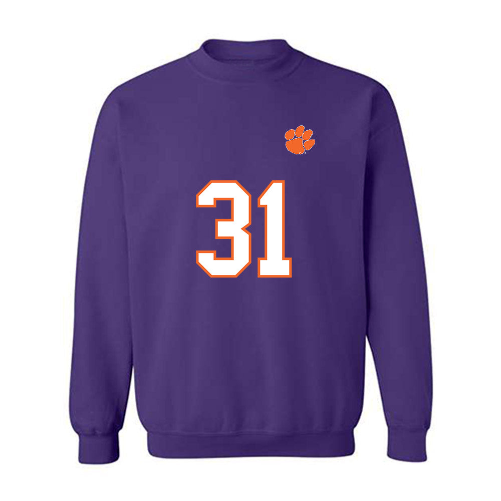 Clemson - NCAA Football : Joe Wilkinson - Replica Shersey Crewneck Sweatshirt-0
