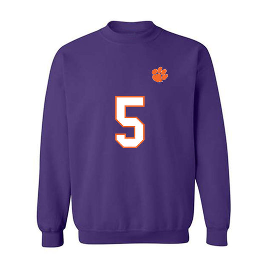 Clemson - NCAA Football : Josh Sapp - Replica Shersey Crewneck Sweatshirt-0