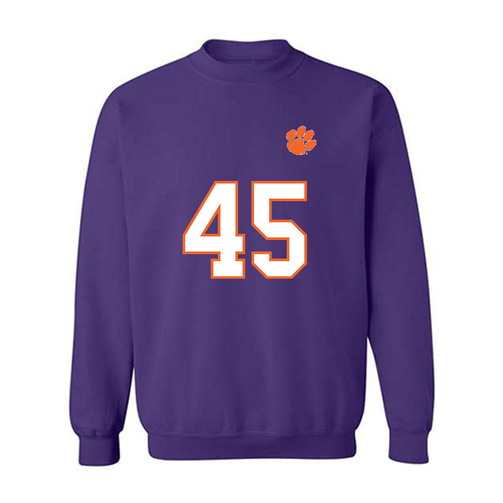 Clemson - NCAA Football : Philip Florenzo - Replica Shersey Crewneck Sweatshirt-0