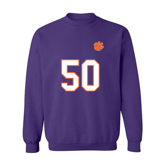 Clemson - NCAA Football : Fletcher Cothran - Replica Shersey Crewneck Sweatshirt-0