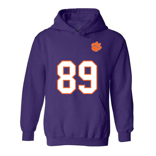 Clemson - NCAA Football : Jack Smith - Replica Shersey Hooded Sweatshirt-0