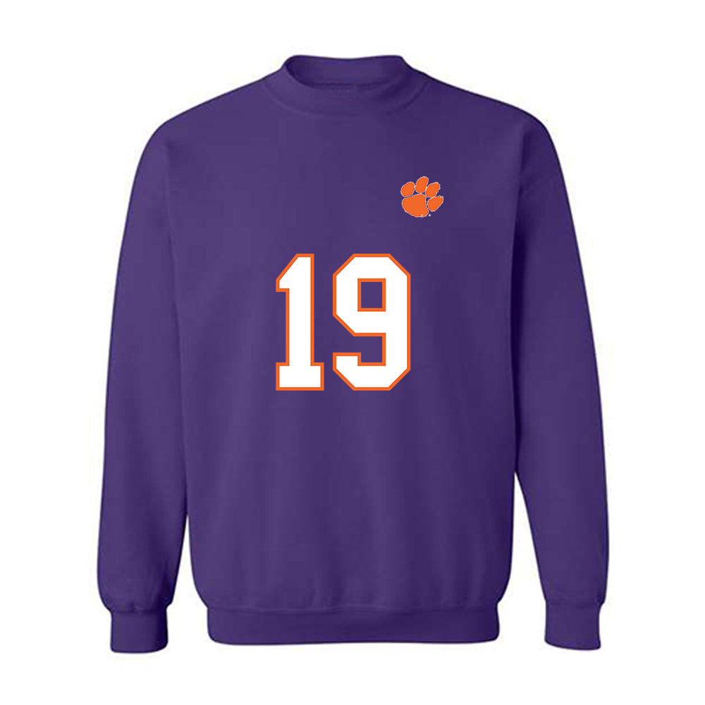 Clemson - NCAA Football : Keith Adams Jr. - Replica Shersey Crewneck Sweatshirt-0