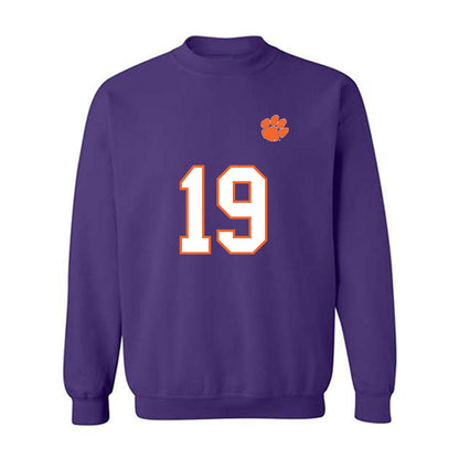 Clemson - NCAA Football : Keith Adams Jr. - Replica Shersey Crewneck Sweatshirt-0