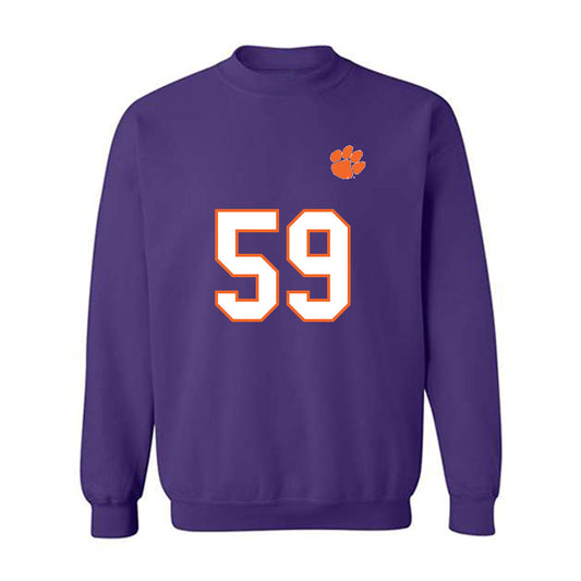 Clemson - NCAA Football : Dietrick Pennington - Replica Shersey Crewneck Sweatshirt-0