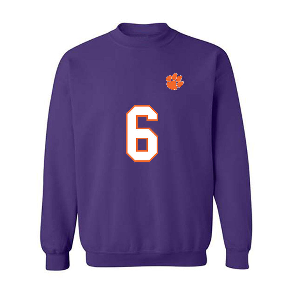 Clemson - NCAA Football : Tyler Brown - Replica Shersey Crewneck Sweatshirt-0