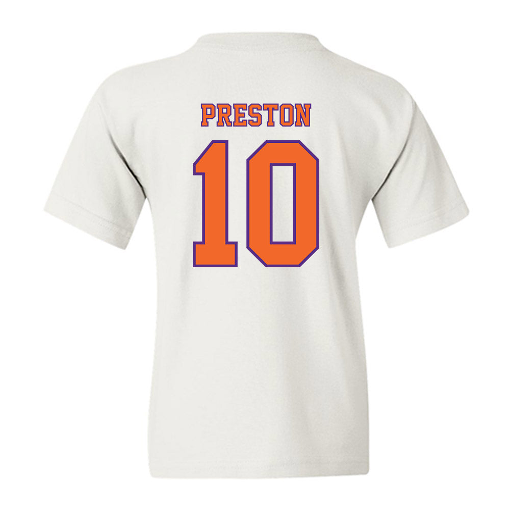 Clemson - NCAA Football : juju preston - Replica Shersey Youth T-Shirt-1