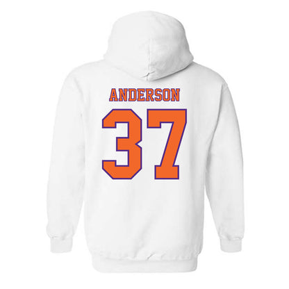 Clemson - NCAA Football : Logan Anderson - Replica Shersey Hooded Sweatshirt-1
