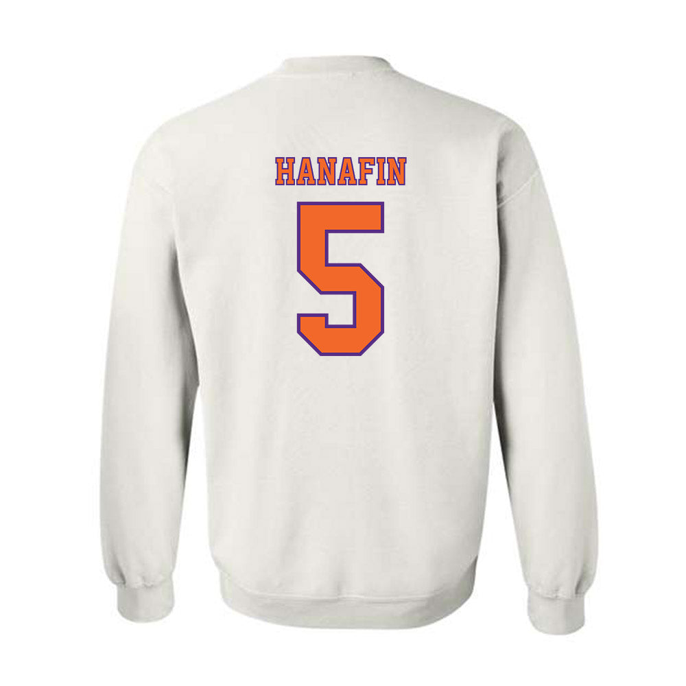 Clemson - NCAA Football : Ronan Hanafin - Replica Shersey Crewneck Sweatshirt-1
