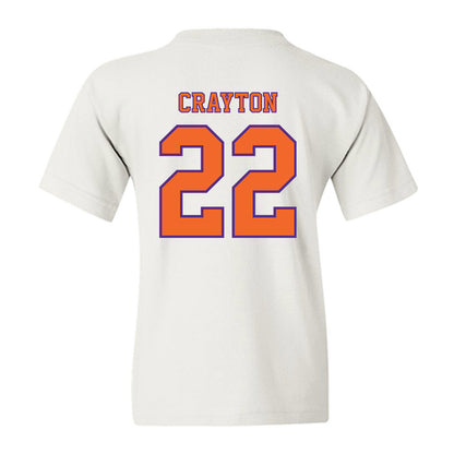 Clemson - NCAA Football : Dee Crayton - Replica Shersey Youth T-Shirt-1