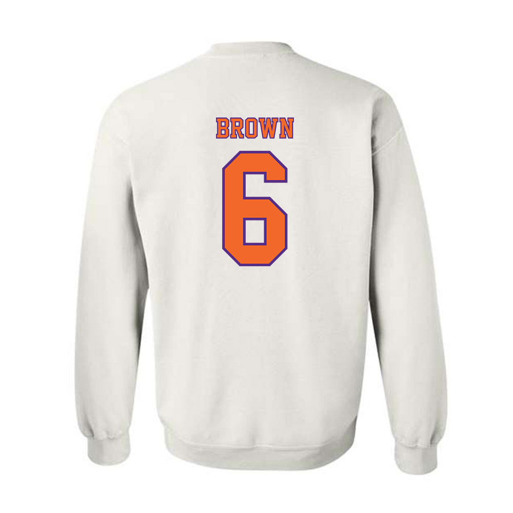 Clemson - NCAA Football : Tyler Brown - Replica Shersey Crewneck Sweatshirt-1