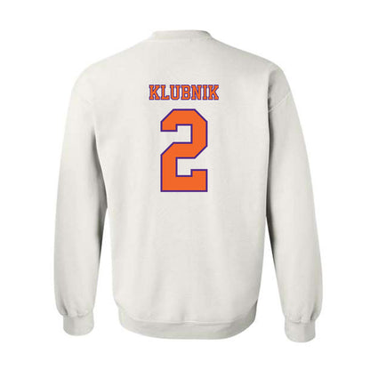 Clemson - NCAA Football : Cade Klubnik - Replica Shersey Crewneck Sweatshirt-1