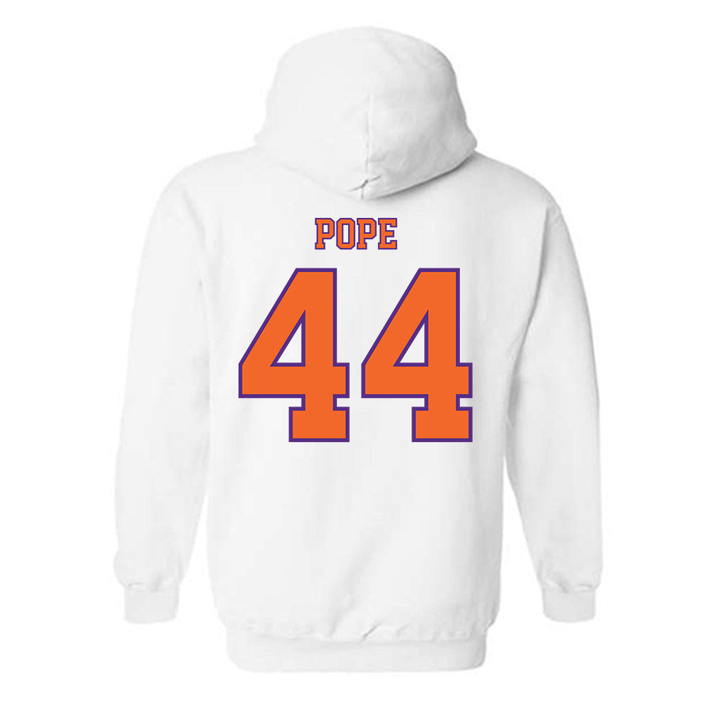 Clemson - NCAA Football : Banks Pope - Replica Shersey Hooded Sweatshirt-1