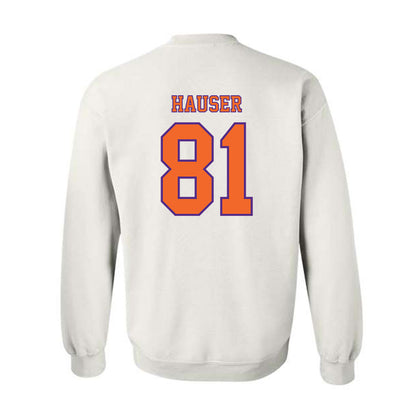 Clemson - NCAA Football : Nolan Hauser - Replica Shersey Crewneck Sweatshirt-1