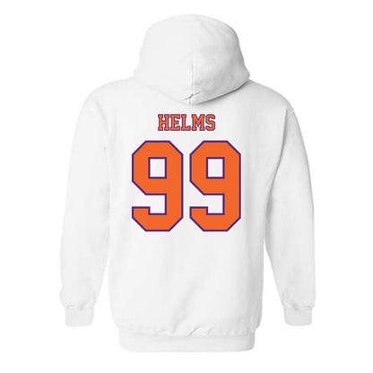 Clemson - NCAA Football : Hunter Helms - Replica Shersey Hooded Sweatshirt-1