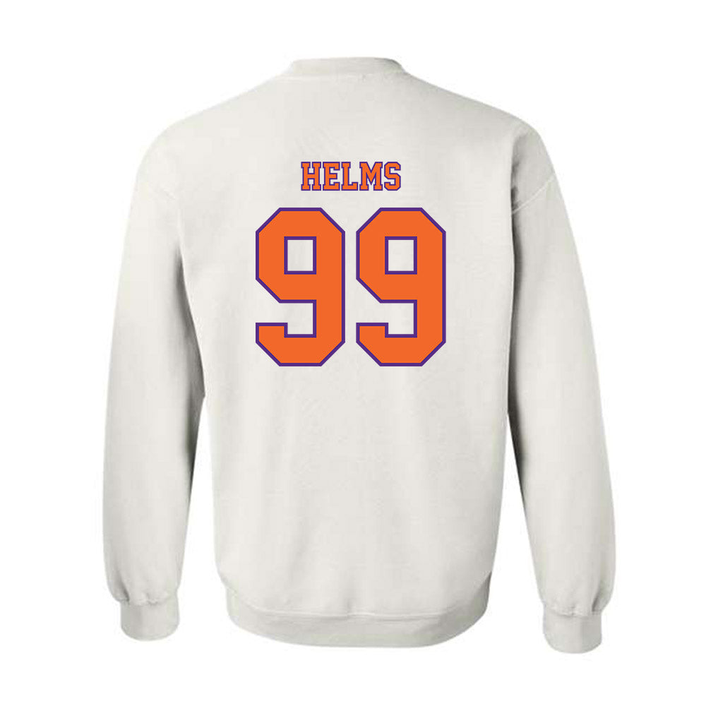 Clemson - NCAA Football : Hunter Helms - Replica Shersey Crewneck Sweatshirt-1