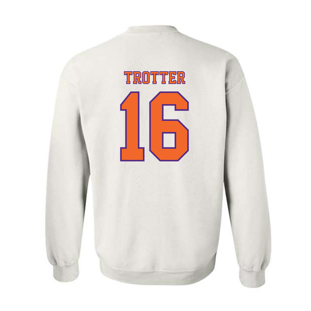 Clemson - NCAA Football : Cade Trotter - Replica Shersey Crewneck Sweatshirt-1