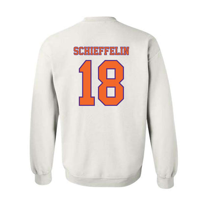 Clemson - NCAA Football : Ian Schieffelin - Replica Shersey Crewneck Sweatshirt-1